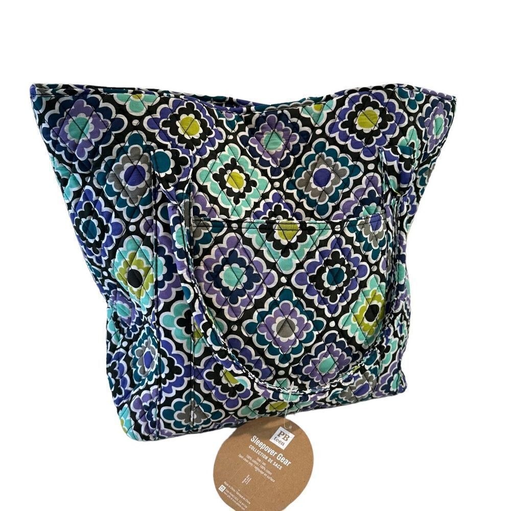 NEW Pottery Barn Teen Sleepover Gear Quilted Tote Academic Bag‎